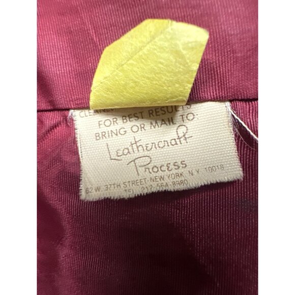 Jordache Vintage Unisex Red Leather Western Country Boho Vest Sz M - Picture 9 of 10